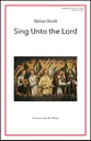 Sing Unto the Lord SATB choral sheet music cover